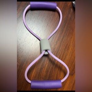 Purple Stretch Resistance Exercise Band Handled